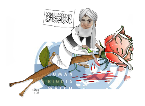 Cartoon: Women Rights in Afghanistan! (medium) by Shahid Atiq tagged afghanistan