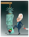 Cartoon: Biden executed freedom! (small) by Shahid Atiq tagged afghanistan