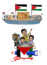 Cartoon: Hopes of Gaza ! (small) by Shahid Atiq tagged palestine