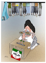 Cartoon: Iran Election! (small) by Shahid Atiq tagged iran