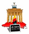 Cartoon: JE SUIS BERLIN ! (small) by Shahid Atiq tagged trump,afghanistan,safi,shahid,bahar,ieba,rayian,castro,cubaberlin