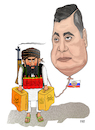Cartoon: Relations with Russia! (small) by Shahid Atiq tagged afghanistan