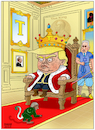 Cartoon: The King! (small) by Shahid Atiq tagged usa