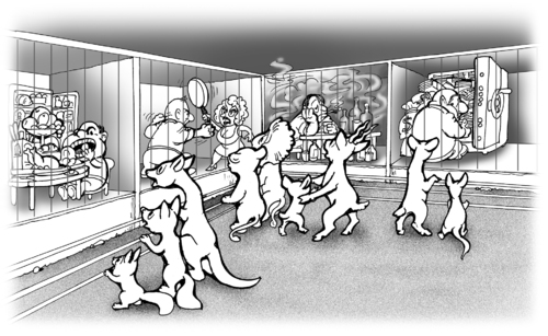Cartoon: the zoo (medium) by gonopolsky tagged people