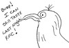 Cartoon: Gross But Cute-Number Nine (small) by Deborah Leigh tagged grossbutcute,gross,bw,cute,seagull,doodle