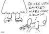 Cartoon: Gross But Cute (small) by Deborah Leigh tagged grossbutcute,rat,cankles,crumbs,bw,doodle