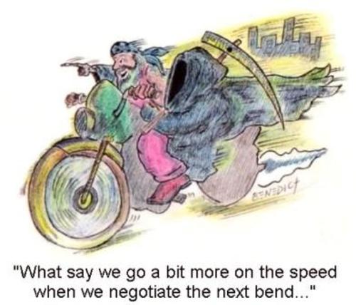Cartoon: Speed (medium) by efbee1000 tagged death,grim,reaper,bike,ride,rider