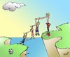 Cartoon: Noses Team (small) by llobet tagged equipo,futbol,nose,team,edge,precipice,soccer,football,humor,sport