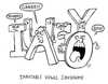 Cartoon: irritable vowel syndrome (small) by sardonic salad tagged ibs,irritable,vowel,syndrome,cartoon,sardonic,salad