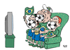 Cartoon: 2010 World Cup South Africa (small) by beto cartuns tagged fifa brazil tv marketing