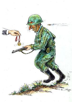 Cartoon: War (medium) by Mustafa Tozaki tagged tozaki
