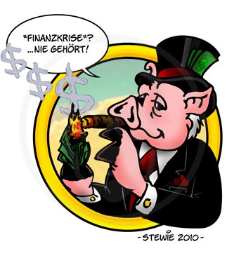 Cartoon: Finanz-Schwein (medium) by stewie tagged schwein,finanz
