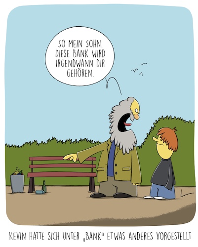 Cartoon: Erbe (medium) by SCHÖN BLÖD tagged erbe,erbschaft,vater,sohn,bank,parkbank,missverständnis,erbe,erbschaft,vater,sohn,bank,parkbank,missverständnis
