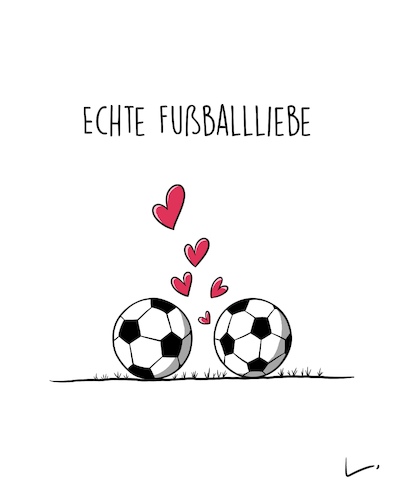 Cartoon: Fußballliebe (medium) by SCHÖN BLÖD tagged liebe,herz,fußball,ball,rasen,sport,romantik,erotik,liebe,herz,fußball,ball,rasen,sport,romantik,erotik