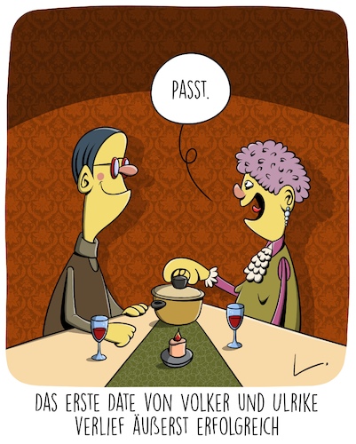 Cartoon: Topf (medium) by SCHÖN BLÖD tagged topf,deckel,date,liebe,topf,deckel,date,liebe