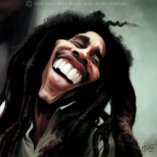 Cartoon: Bob Marley (medium) by jmborot tagged bob,marley,reggae,caricatures,jmborot