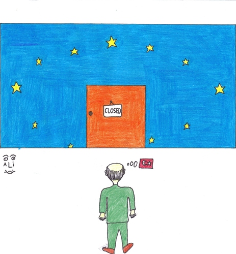 Cartoon: EU closed turkey (medium) by aliylmz tagged eu
