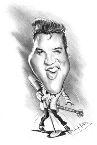 Cartoon: Elvis (medium) by bpatric tagged cartoon
