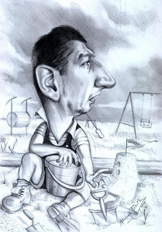 Cartoon: Golyo the architect (medium) by bpatric tagged hungarian,man