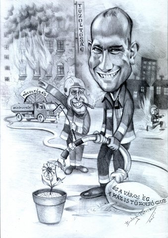 Cartoon: The fireman (medium) by bpatric tagged hero