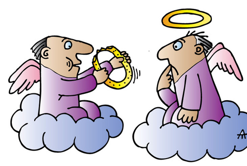 Cartoon: Angels (medium) by Alexei Talimonov tagged angels