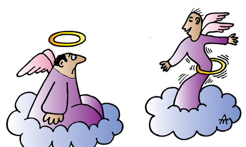 Cartoon: Angels (medium) by Alexei Talimonov tagged angels