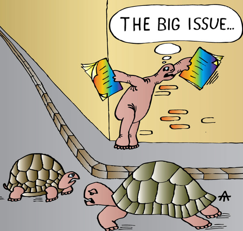 Cartoon: Big Issue (medium) by Alexei Talimonov tagged big,issue