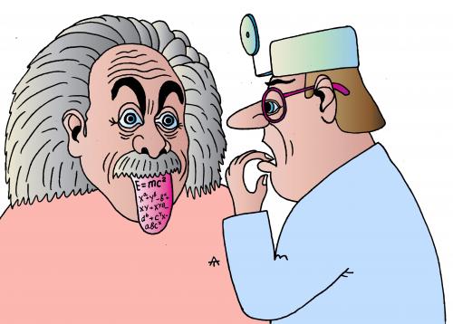 Cartoon: Einstein (medium) by Alexei Talimonov tagged albert,einstein