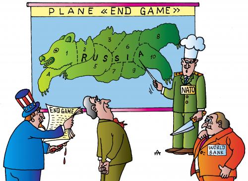 Cartoon: End Game (medium) by Alexei Talimonov tagged russia