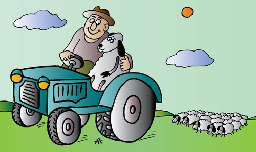 Cartoon: Farmer (medium) by Alexei Talimonov tagged farmer