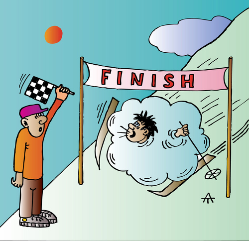 Cartoon: Finish (medium) by Alexei Talimonov tagged finish
