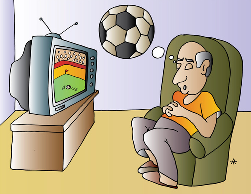 Cartoon: Football (medium) by Alexei Talimonov tagged worldcup,football