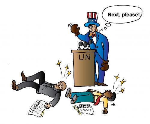 Cartoon: Next Please (medium) by Alexei Talimonov tagged un,united,nations