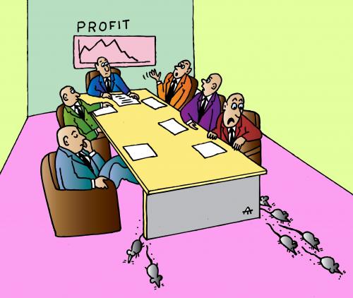 Cartoon: Profit (medium) by Alexei Talimonov tagged profit,capitalism,bank,crisis,money