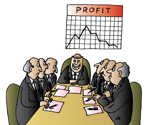 Cartoon: Profit (medium) by Alexei Talimonov tagged profit