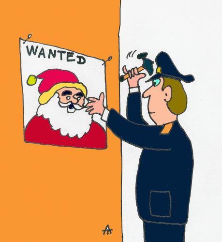 Cartoon: Santa (medium) by Alexei Talimonov tagged santa,claus,xmas