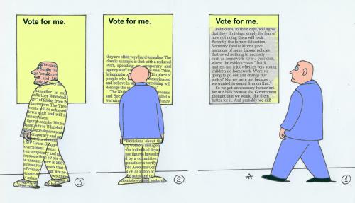 Cartoon: Vote for me (medium) by Alexei Talimonov tagged election