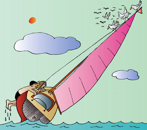 Cartoon: Yacht (medium) by Alexei Talimonov tagged yacht