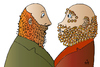 Cartoon: 2 men (small) by Alexei Talimonov tagged men