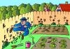 Cartoon: Attacking Snails (small) by Alexei Talimonov tagged garden,snails
