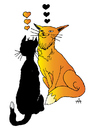 Cartoon: Cats (small) by Alexei Talimonov tagged cats