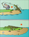 Cartoon: Crocodile (small) by Alexei Talimonov tagged crocodile