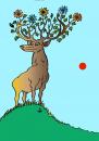 Cartoon: Deer (small) by Alexei Talimonov tagged deer