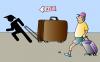 Cartoon: Exit (small) by Alexei Talimonov tagged exit,travelling