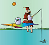 Cartoon: Fishing (small) by Alexei Talimonov tagged fishing