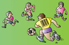 Cartoon: Football Barcode (small) by Alexei Talimonov tagged football barcode