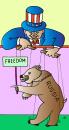 Cartoon: Freedom (small) by Alexei Talimonov tagged usa,russia