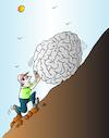 Cartoon: Man and brain (small) by Alexei Talimonov tagged man,brain