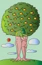 Cartoon: Man And Woman (small) by Alexei Talimonov tagged man,woman,tree