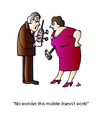 Cartoon: Mobile (small) by Alexei Talimonov tagged mobile